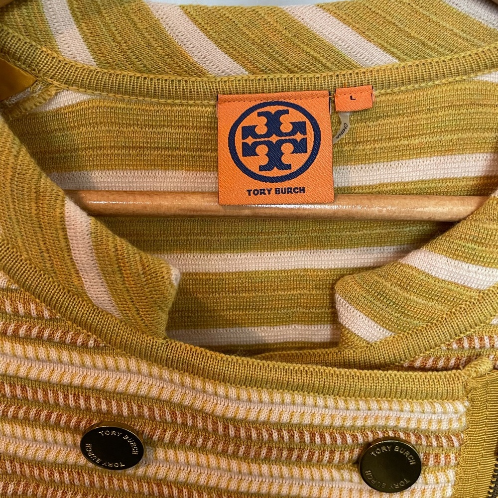 Tory Burch Wool Knit Jacket with Zip Front - Picture 4 of 7